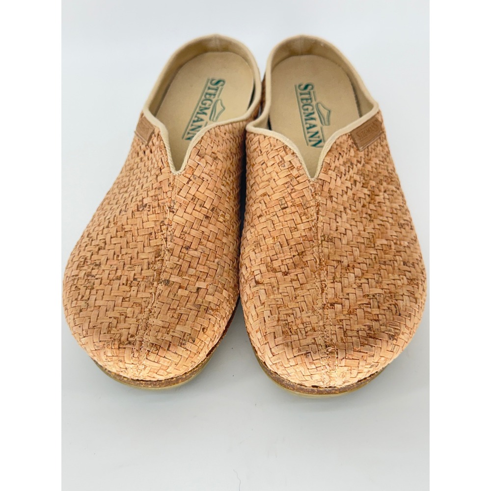 Stegmann Maria Woven Cork Mule Womens Size 9 Tan Slip On Shoes